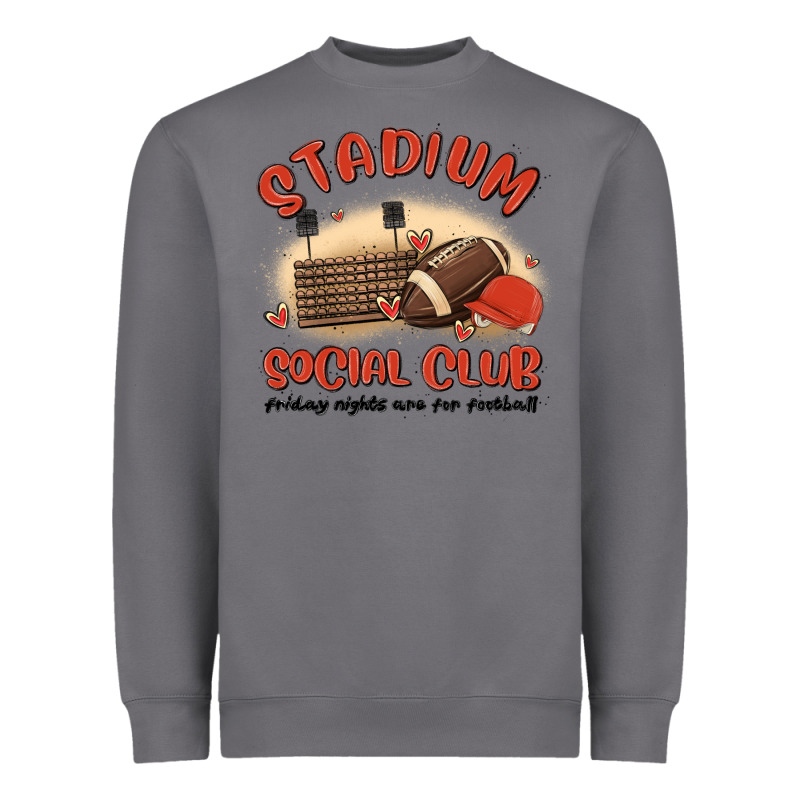 Stadium Social Club Football Heavyweight Sweatshirt by MaliasSmallBusiness | Teevron