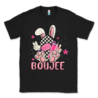 Black boujee checkered easter bunny egg trending Classic Tee - MaliasSmallBusiness