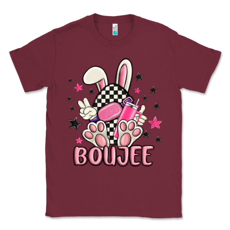 Boujee Checkered Easter Bunny Egg Trending Classic Tee by MaliasSmallBusiness | Teevron