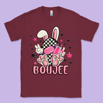 Boujee Checkered Easter Bunny Egg Trending Classic Tee Designed By Maliassmallbusiness
