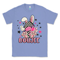 Colony Blue boujee checkered easter bunny egg trending Classic Tee - MaliasSmallBusiness