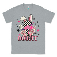 Heather Grey boujee checkered easter bunny egg trending Classic Tee - MaliasSmallBusiness