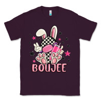 Plum boujee checkered easter bunny egg trending Classic Tee - MaliasSmallBusiness