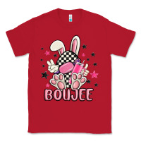 Red boujee checkered easter bunny egg trending Classic Tee - MaliasSmallBusiness