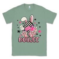 Sage boujee checkered easter bunny egg trending Classic Tee - MaliasSmallBusiness