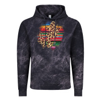 Cloud Black serape leopard patch Vintage Hoodie - AdoDesignShop