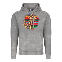 Cloud Rock serape leopard patch Vintage Hoodie - AdoDesignShop