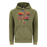 Vintage Olive serape leopard patch Vintage Hoodie - AdoDesignShop
