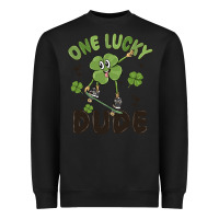 Black one lucky dude Heavyweight Sweatshirt - MaliasSmallBusiness