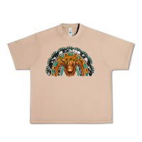 Burro turquoise cowhide sunflower headband highland cow Urban Heavy Tee - Jasminsmagicworld