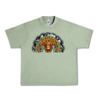 Oil Green turquoise cowhide sunflower headband highland cow Urban Heavy Tee - Jasminsmagicworld