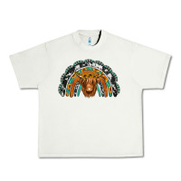 Pistachio turquoise cowhide sunflower headband highland cow Urban Heavy Tee - Jasminsmagicworld