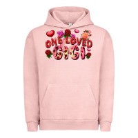 Pigment Salmon One loved Gigi Valentine's Day Urban Hoodie - FaDigitalArtStudio