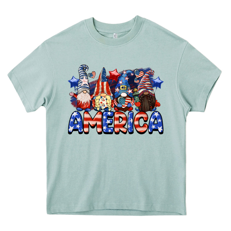 America Gnomes 4th Of July Heavy Core Tee by CowGirlArtShop | Teevron