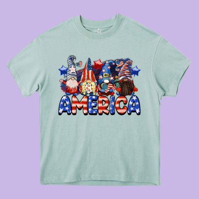 America Gnomes 4th Of July Heavy Core Tee Designed By Cowgirlartshop