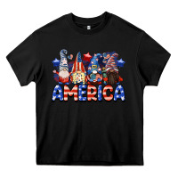 Black America gnomes 4th of July Heavy Core Tee - CowGirlArtShop