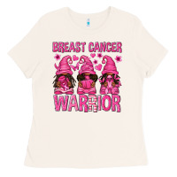 Bone Breast Cancer Warrior Afro Gnomes Ladies Tee - texasbilliewilder