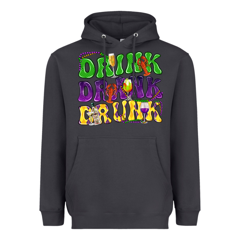 Drink Drank Drunk Heavyweight Hoodie by NancyCooperArtShop | Teevron