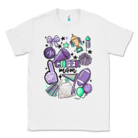 White cheer mom Classic Tee - MaliasSmallBusiness