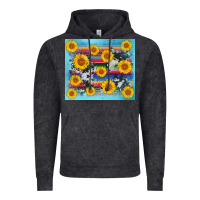 Vintage Black serape cowhide sunflower Vintage Hoodie - AdoDesignShop