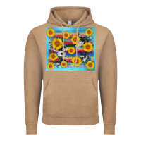 Vintage Coffee serape cowhide sunflower Vintage Hoodie - AdoDesignShop
