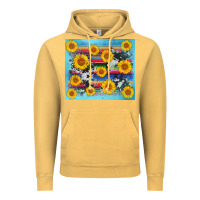 Vintage Mustard serape cowhide sunflower Vintage Hoodie - AdoDesignShop