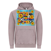 Vintage Zinc serape cowhide sunflower Vintage Hoodie - AdoDesignShop