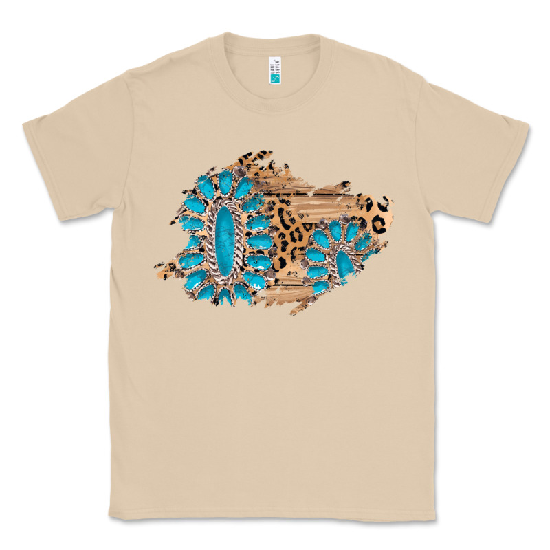 Gemstone Wood Leopard Patch Classic Tee by AdoDesignShop | Teevron