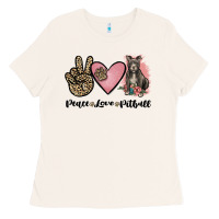 Bone peace love pitbull Ladies Tee - JahusDesignShop