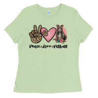 Matcha peace love pitbull Ladies Tee - JahusDesignShop
