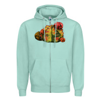 Gymnocalycium Variegated Cactus Zipper Hoodie | Teevron