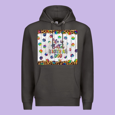 Life Is Better With A Dog Tumbler Tbs Premium Hoodie Designed By Tumblerdesignbyshophia