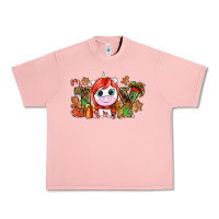 Salmon Joy unicorn Christmas Urban Heavy Tee - NancyCooperArtShop