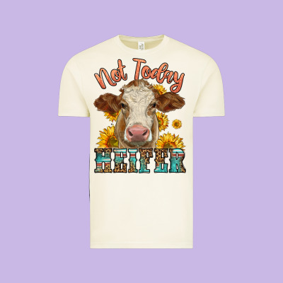Heifer With Sunflowers Vintage Tee Designed By Lillyallendesigns