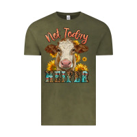 Vintage Olive heifer with sunflowers Vintage Tee - LillyAllenDesigns