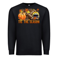 Black Tis' the season Football yellow helmet Premium Sweatshirt - NancyCooperArtShop