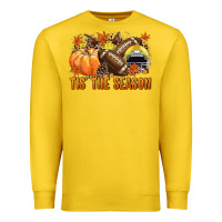 Lemon Tis' the season Football yellow helmet Premium Sweatshirt - NancyCooperArtShop