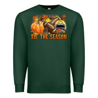 Sports Green Tis' the season Football yellow helmet Premium Sweatshirt - NancyCooperArtShop