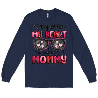 Navy sorry ladies my heart belongs to mommy Long Sleeve Tee - MaliasSmallBusiness