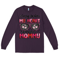 Plum sorry ladies my heart belongs to mommy Long Sleeve Tee - MaliasSmallBusiness