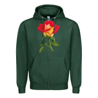 Sports Green Ketchup And Mustard Rose Zipper Hoodie - LillyAllenDesigns