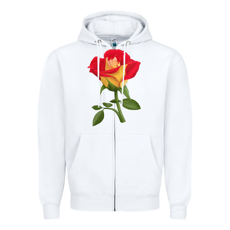 Ketchup And Mustard Rose Zipper Hoodie by LillyAllenDesigns | Teevron
