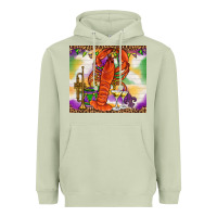Matcha Mardi Gras crawfish Heavyweight Hoodie - NancyCooperArtShop