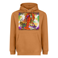 Meerkat Mardi Gras crawfish Heavyweight Hoodie - NancyCooperArtShop