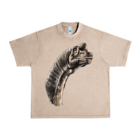French Oak brachiosaurus face Urban Heavy Tee - LillyAllenDesigns