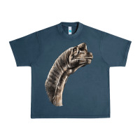 Midnight Navy brachiosaurus face Urban Heavy Tee - LillyAllenDesigns