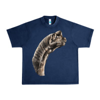 Navy brachiosaurus face Urban Heavy Tee - LillyAllenDesigns