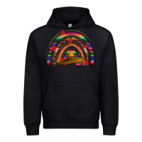 Black Mexico rainbow Urban Hoodie - FaDigitalArtStudio