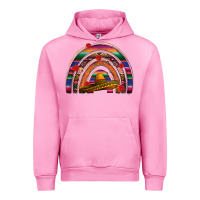 Fuchsia Pink Mexico rainbow Urban Hoodie - FaDigitalArtStudio