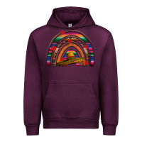 Mauve Wine Mexico rainbow Urban Hoodie - FaDigitalArtStudio